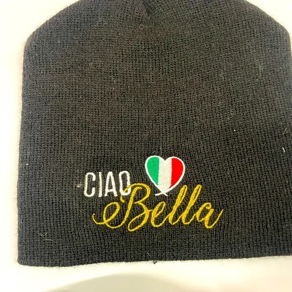 Ciao Bella Italia Woman’s Winter Beanie And Vintage Italia Adjustable Unisex Cap - Picture 2 of 6
